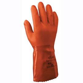 Vinyl Gloves - Orange Grip Unlined XL