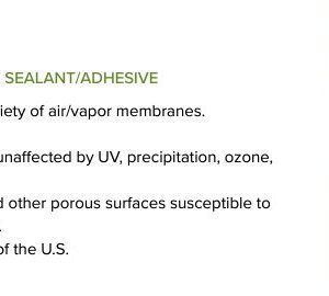 Pecora Air and Vapor Barrier AVB Silicone Sausage Case
